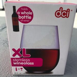Wine Glass Holds Full Bottle! Closet sale!